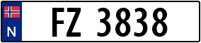 Trailer License Plate